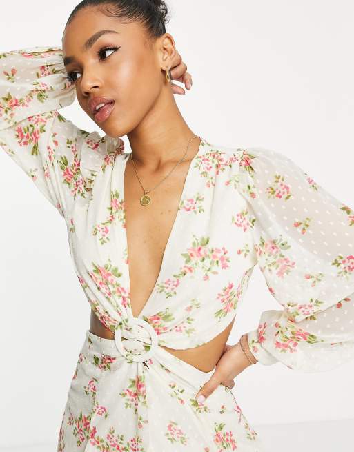 Asos floral shop mini dress