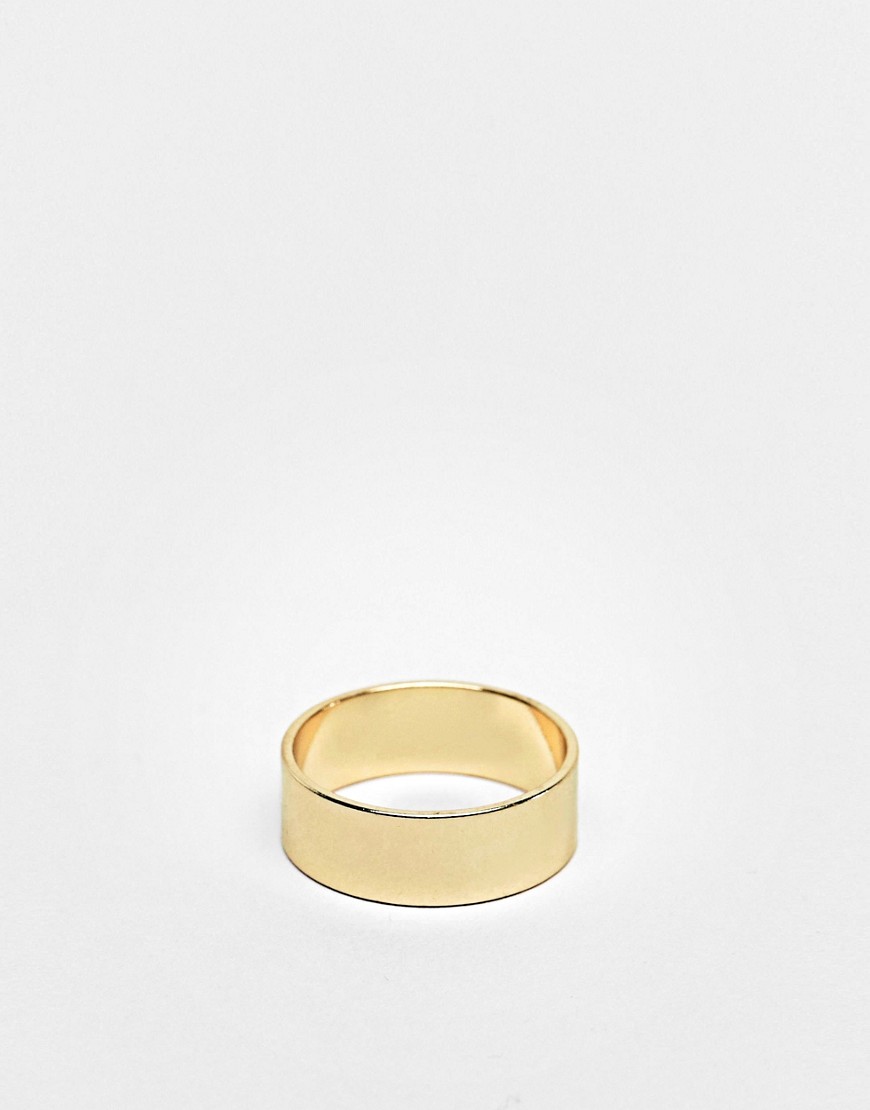 ASOS DESIGN ring in gold tone