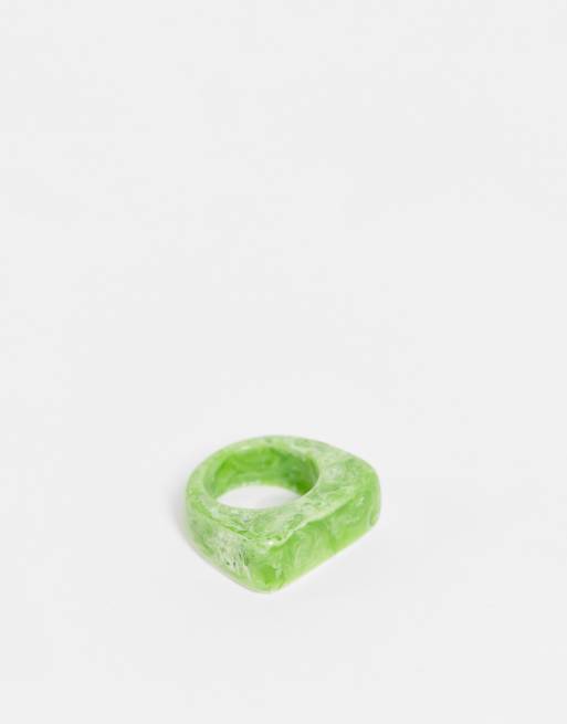 Green on sale marble ring