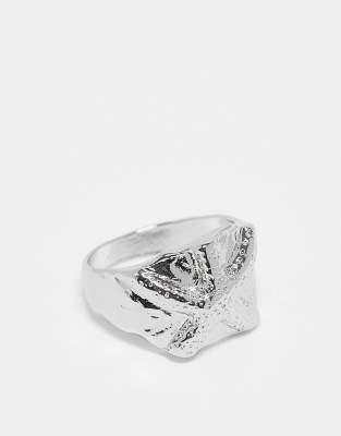 ASOS DESIGN - Ring in Silber mit Seestern-Motiv