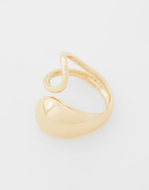 ASOS DESIGN ring med wraparound-design i guldfarvet tone, 2 af 3