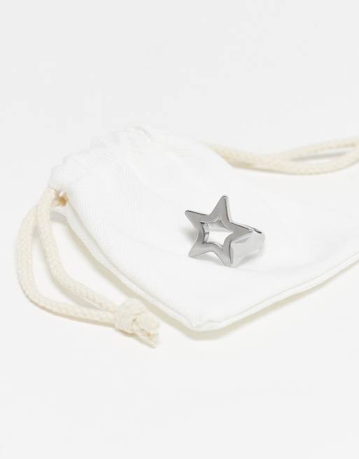 ASOS DESIGN - Ring van waterbestendig roestvrij staal met ster in zilver, 3 van 3