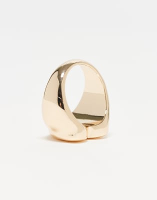 Asos Design Ring With Puff Heart Detail