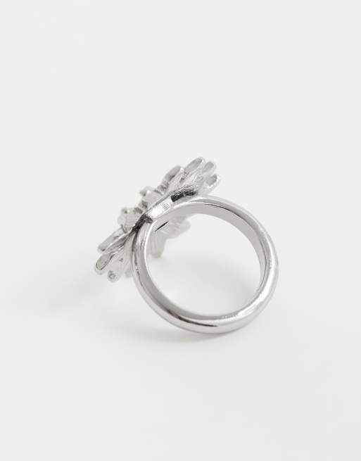 ASOS DESIGN ring with sun design in silver tone, 2 of 3