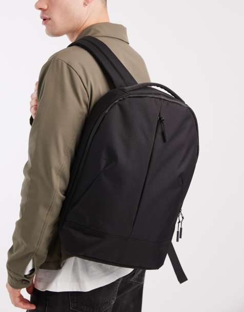 ASOS DESIGN ripstop backpack in black - view 1