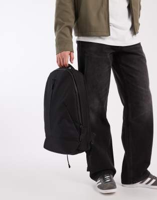 Asos Design Ripstop Backpack In Black