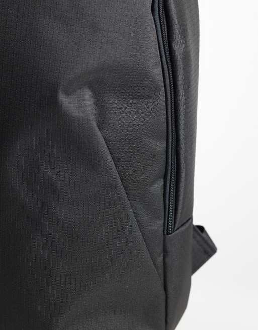 ASOS DESIGN ripstop nylon backpack in black, 3 of 5