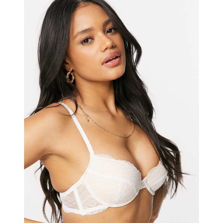 Rita Padded Wire bra, White