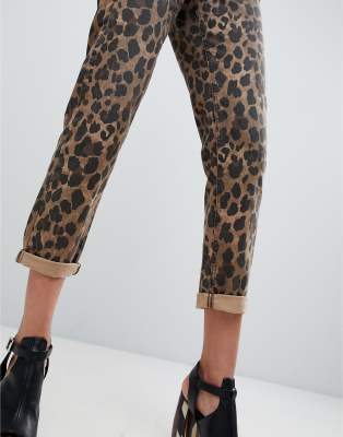 asos leopard print jeans