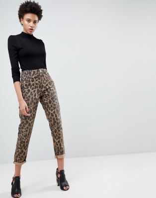 asos leopard print jeans