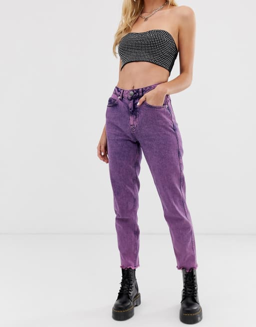 Purple sales mom jeans