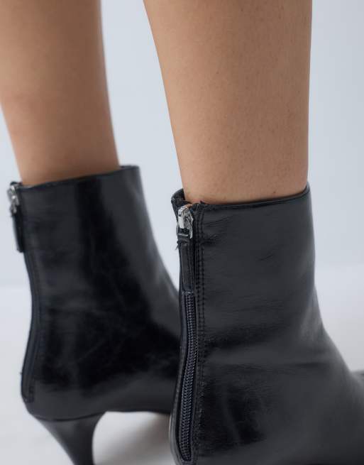 ASOS DESIGN Rivelle kitten heel ankle boots in black, 5 of 5