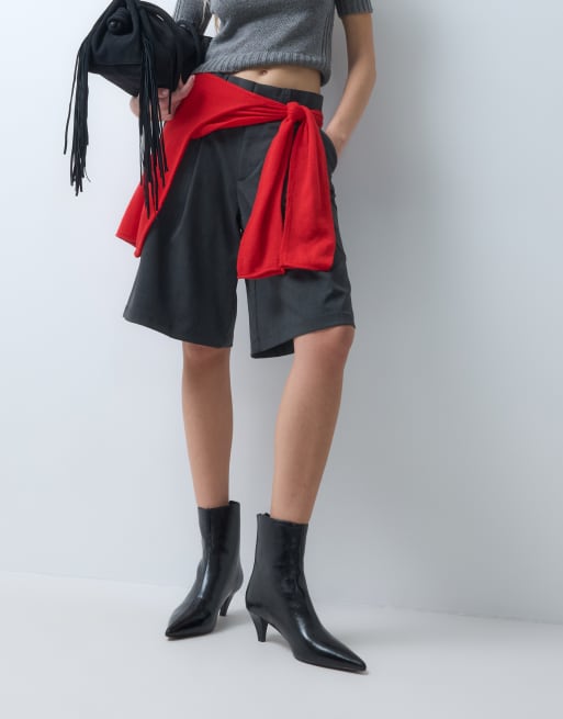 ASOS DESIGN Rivelle kitten-hæl ankelstøvler i sort, 3 af 5