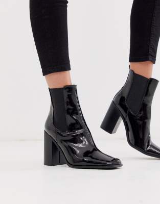 bottines vernis a talon