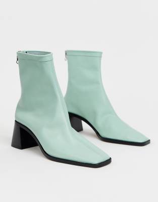 mint green boots