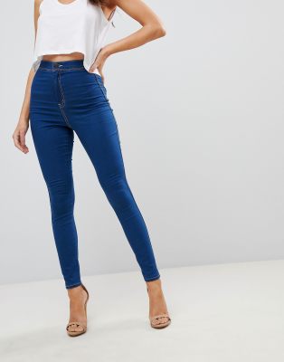 rivington jeggings in flat blue wash