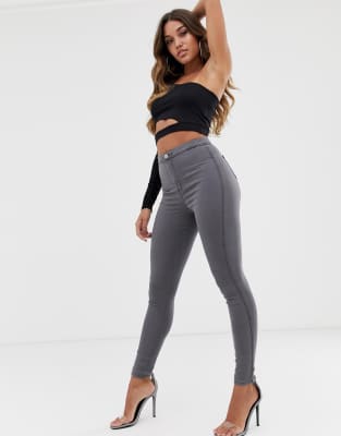 gray jeggings