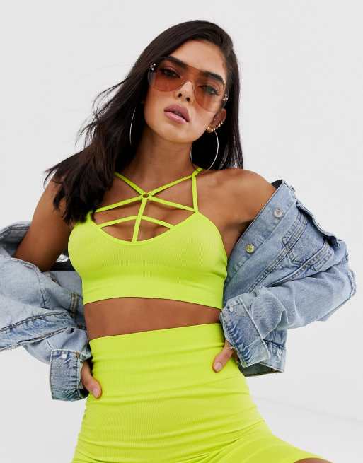 Neon best sale green bralet