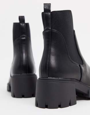 asos black chunky boots