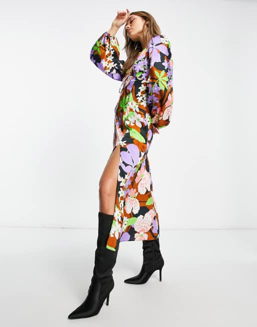 Asos robe a fleurs sale