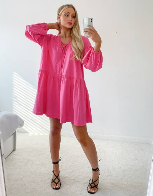 Robe babydoll best sale rose