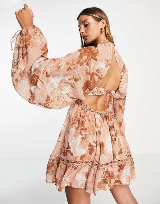 Asos robe rose clearance poudree