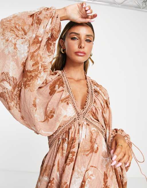 Asos robe rose discount poudrée