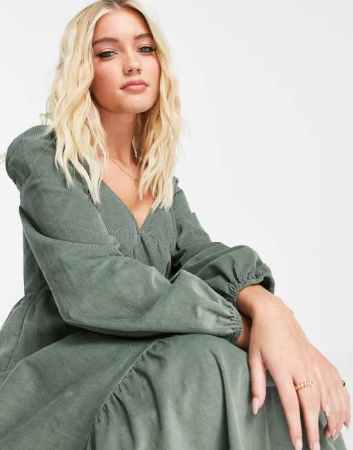 Robe en velour cotelé best sale