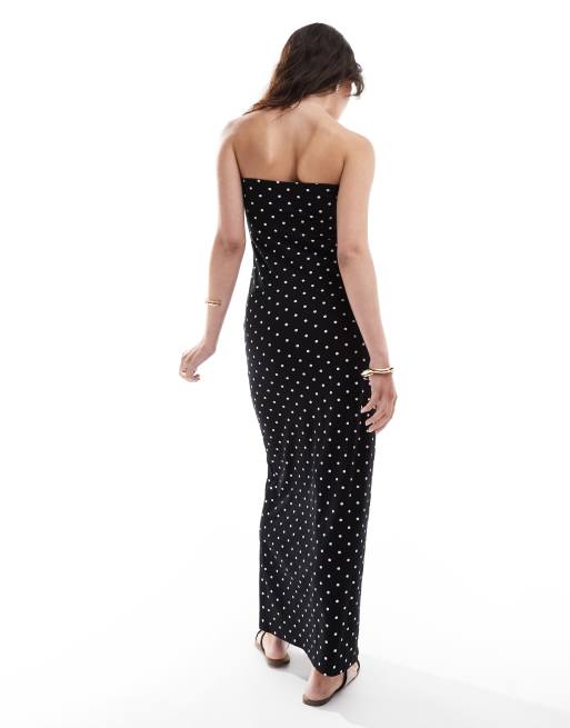 Robe Bustier En Côte – Noir Et Blanc – Taille 10 – Marque COAST – Occasion Excellent état – Pour Soirée