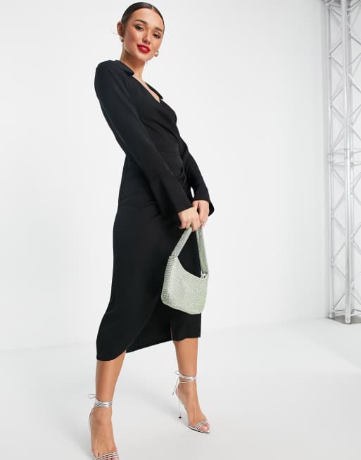 ASOS DESIGN Robe cache c ur mi longue drap e style ann es 70