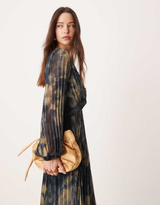 Asos Robe ImprimÃ©e Cerises ASOS DESIGN Robe Cache-cœur Mi-longue