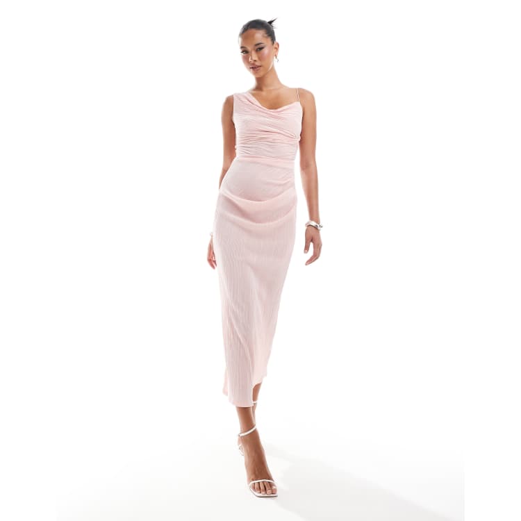 Pale Pink Caraco Rose Pale ASOS DESIGN Robe Caraco Mi-longue