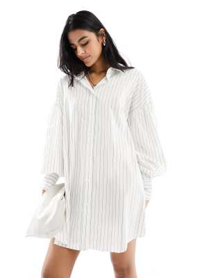 Chemise Magellan Femme Manches Longues – Coupe Boyfriend, Motif Poisson, Taille L