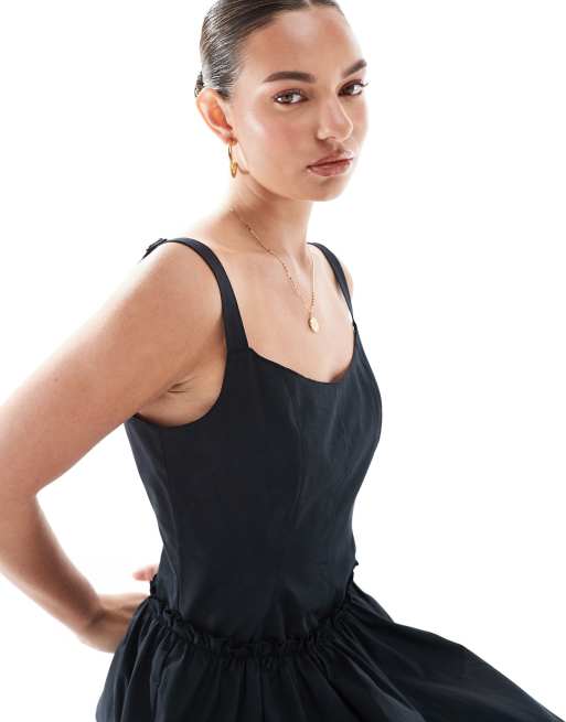 sachin and babi light blue dress womens corset mini dress strapless lace trim solid color