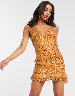 asos robe sequin