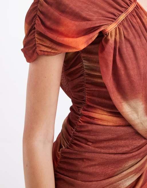 ASOS DESIGN robe courte à imprimé abstrait, 4 de 4