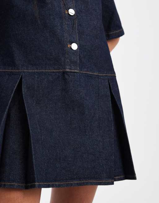 ASOS DESIGN - Robe courte à taille basse - Indigo, 3 de 4