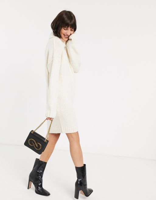 ASOS DESIGN - Robe courte chunky à col roulé et dos ouvert, 4 de 4