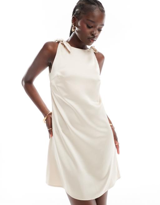 Robe droite satin hotsell