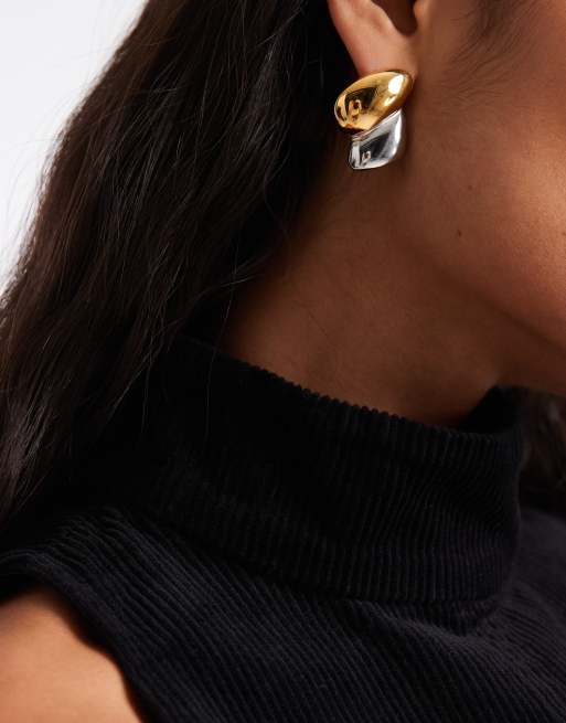 ASOS DESIGN robe courte en velours côtelé sans manches à col cheminée noire, 2 de 4
