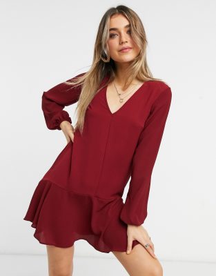 robe courte a manche longue