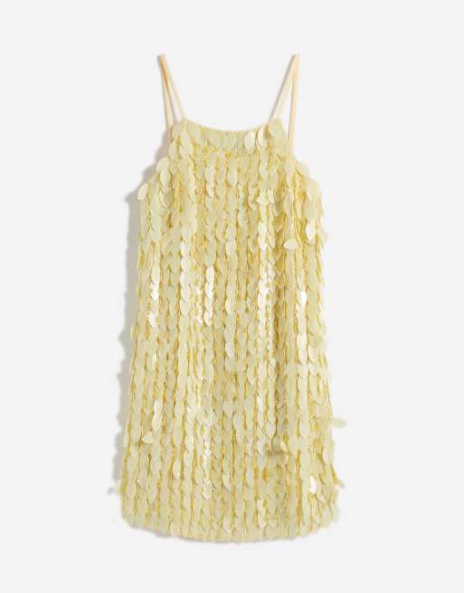 ASOS DESIGN - Robe courte ornementée - Jaune, 5 de 11
