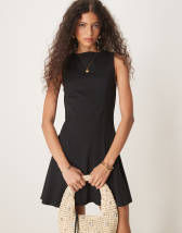 Robe Femme Miss Selfridge Blanche à Pois - Taille UK10 - Sans Manches, Longueur Mi-mollet - Très Bon état