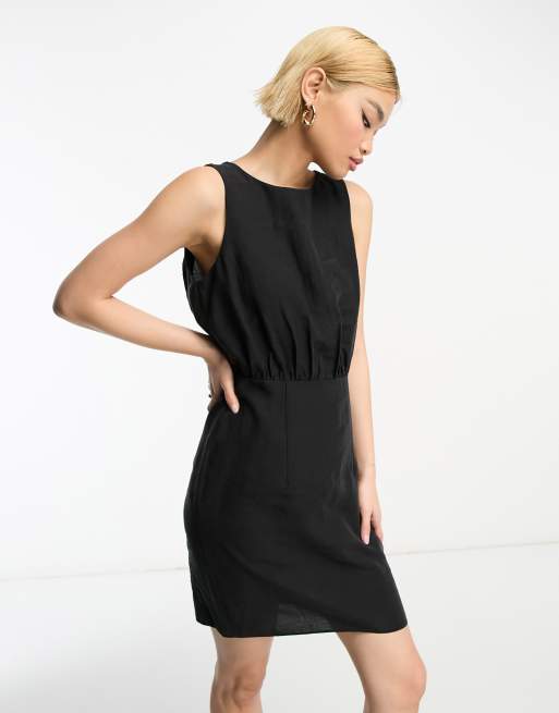 Asos petite robe noire sale