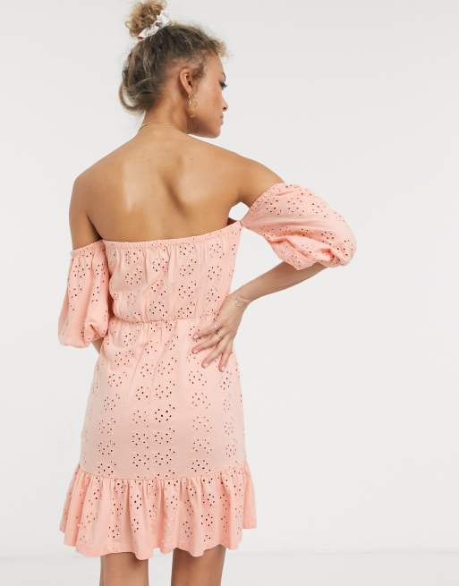 Robe Longue Femme En Coton Avec Dentelle Et Broderie - Couleur Ivoire - Sans Manches - Neuve Avec Étiquette