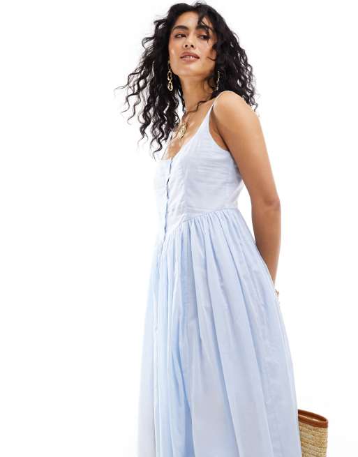 Asos robe bleu ciel sale