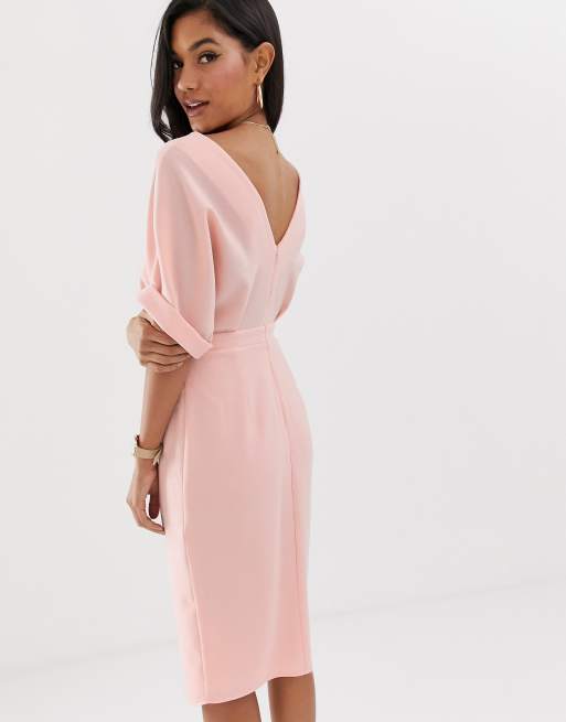 Robe fourreau rose pale hot sale