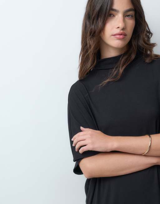 ASOS DESIGN robe longue à demi-manches avec franges sur toute la longueur marron, 3 de 5