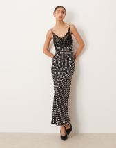 Robe En Dentelle Miss Selfridge Taille 12 Orange - Midi Manches Cloche Col Haut Neuve Avec étiquettes