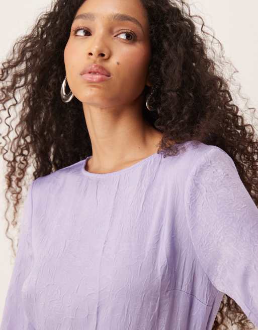 ASOS DESIGN frill tiered maxi dress in lilac